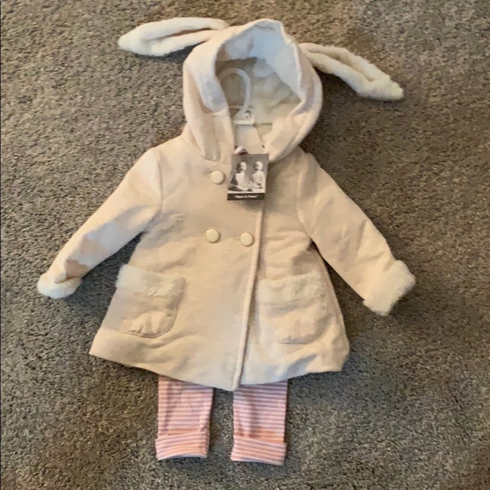 Easter bunny hood, Leggings and jacket set!